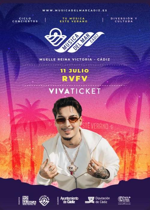 Cartel de Concierto de RVFV en Cádiz