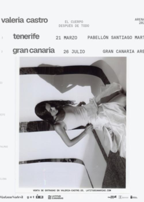 Cartel de Concierto de Valeria Castro en Las Palmas de Gran Canaria