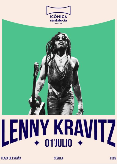 Cartel de Concierto de Lenny Kravitz en Sevilla
