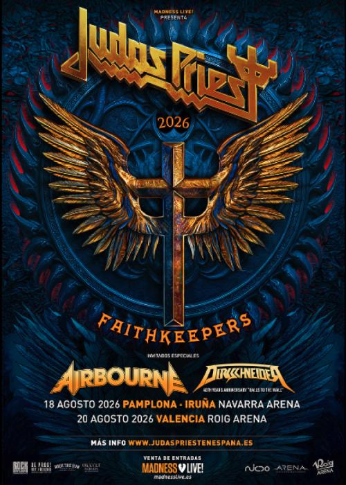 Cartel de Concierto de Judas Priest en Pamplona