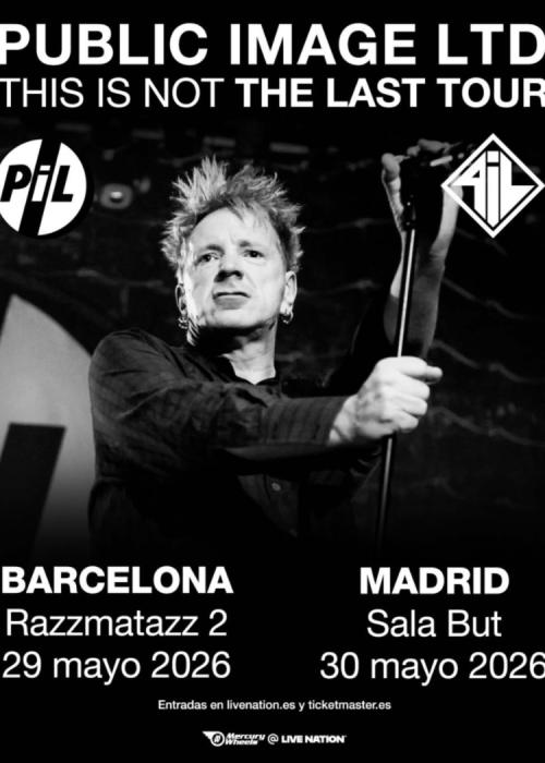 Cartel de Concierto de Public Image LTD en Madrid