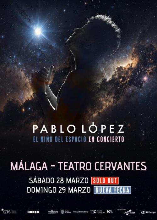 Cartel de Concierto de Pablo López en Málaga (Segunda Fecha)