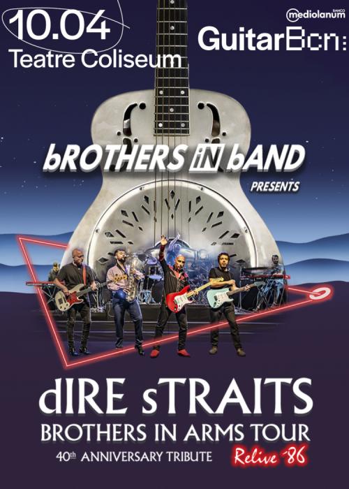 Cartel de Concierto de bROTHERS iN bAND en Barcelona