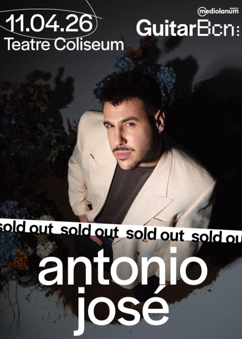 Cartel de Concierto de Antonio José en Barcelona