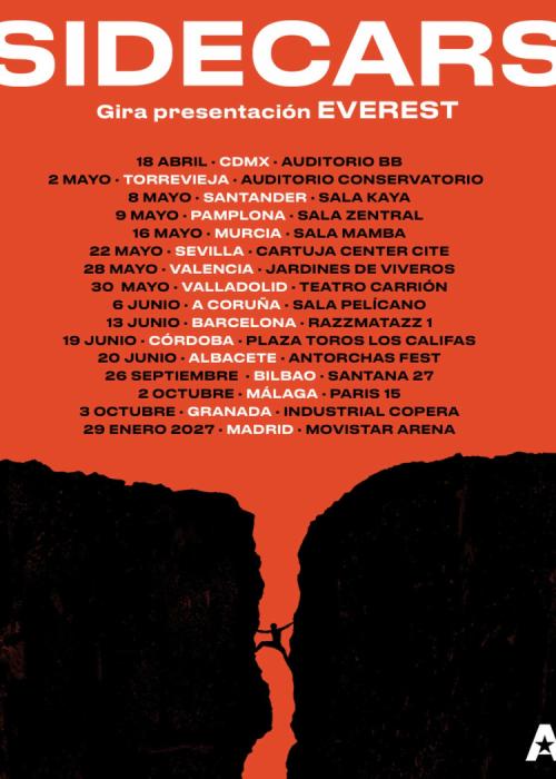 Cartel de Concierto de Sidecars en Torrevieja