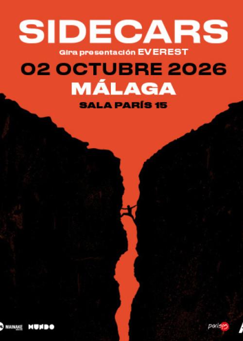 Cartel de Concierto de Sidecars en Málaga