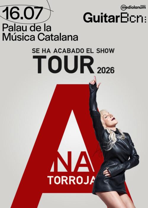 Cartel de Concierto de Ana Torroja en Barcelona