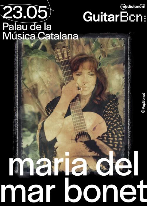 Cartel de Concierto de Maria del Mar Bonet en Barcelona