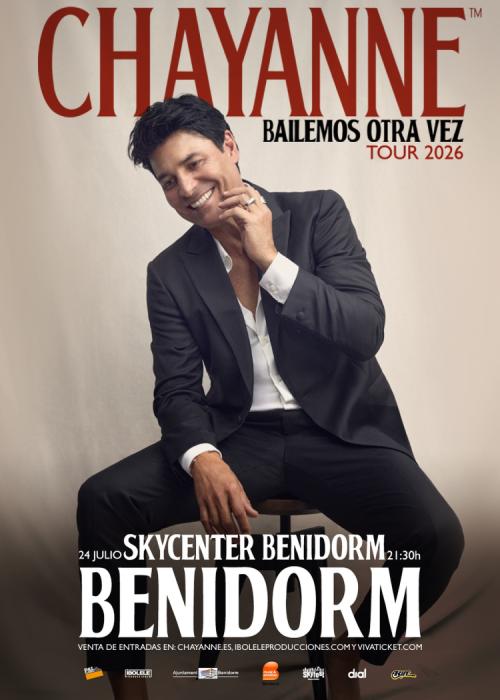 Cartel de Concierto de Chayanne en Benidorm