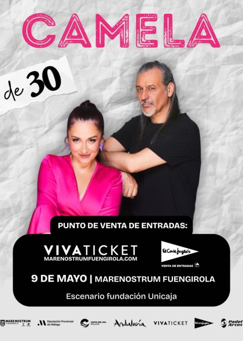 Cartel de Concierto de Camela en Fuengirola