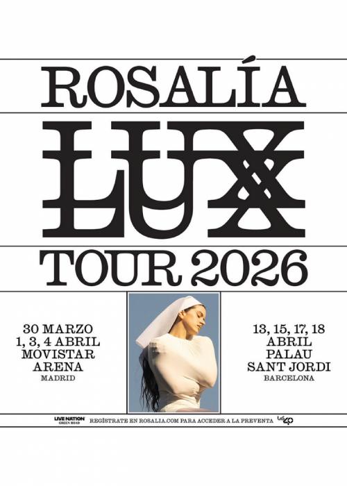 Cartel de Concierto de Rosalia en Madrid (Primera Fecha)