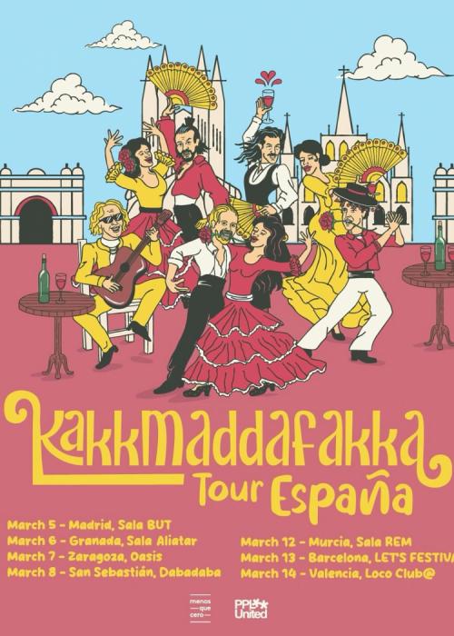 Cartel de Concierto de Kakkmaddafakka en Huesca
