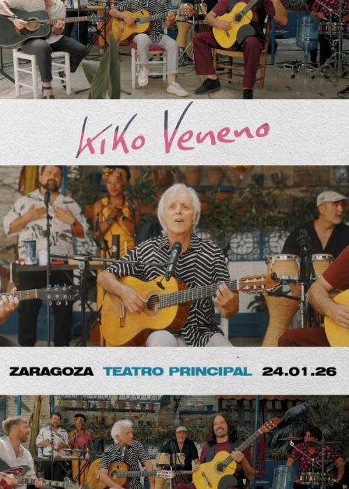 Cartel de Concierto de Kiko Veneno en Zaragoza