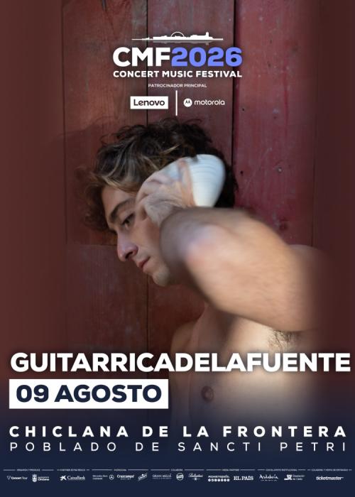Cartel de Concierto de Guitarricadelafuente en Chiclana de la Frontera