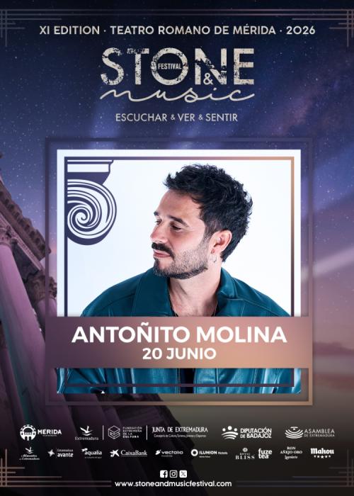 Cartel de Concierto de Antoñito Molina en Mérida