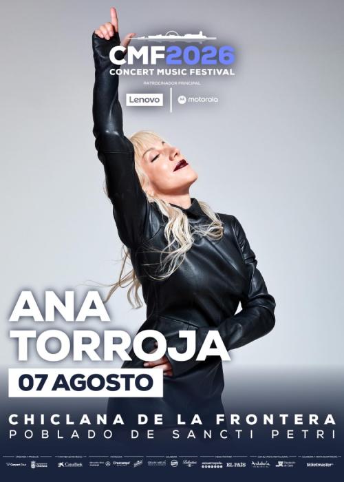 Cartel de Concierto de Ana Torroja en Chiclana de la Frontera