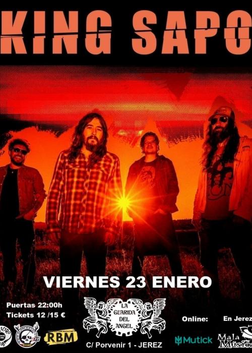 Cartel de Concierto de King Sapo en Jerez de la Frontera