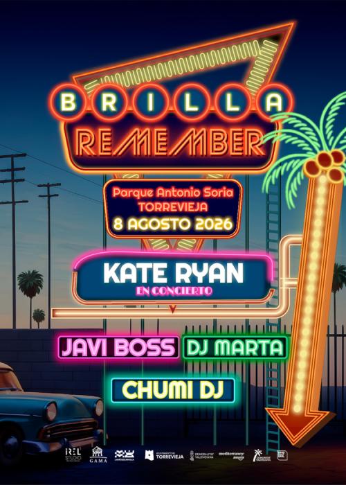 Cartel de Concierto de Kate Ryan en Torrevieja