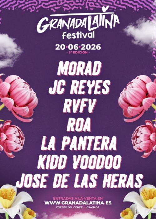 Cartel de Granada Latina Festival 2026
