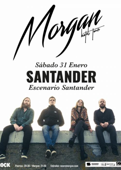 Cartel de Concierto de Morgan en Santander