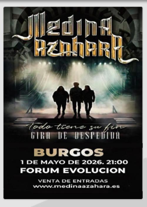 Cartel de Concierto de Medina Azahara en Burgos