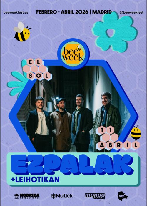 Cartel de Concierto de Ezpalak en Madrid