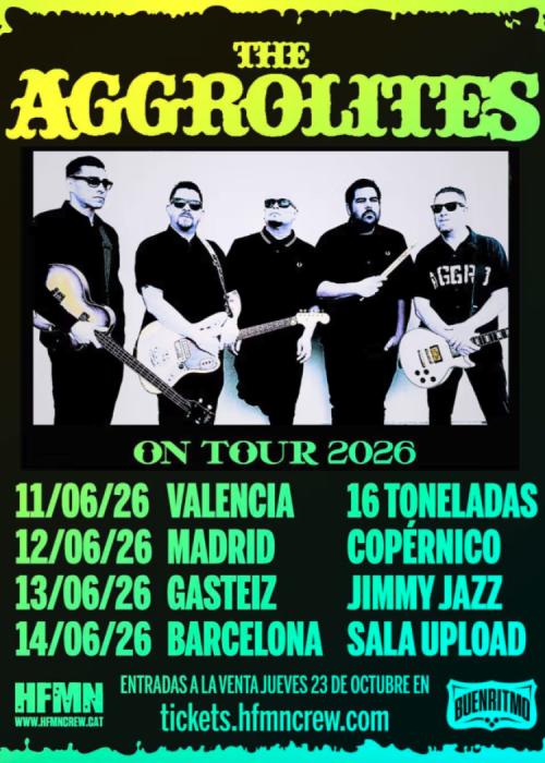 Cartel de Concierto de The Aggrolites en Madrid
