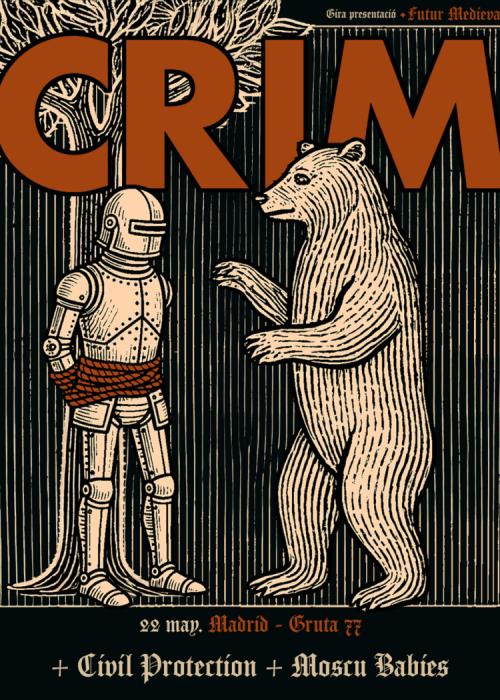 Cartel de Concierto de CRIM en Madrid