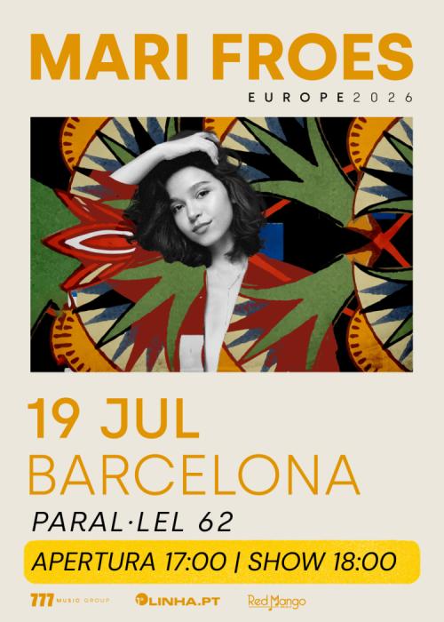 Cartel de Concierto de Mari Froes en Barcelona