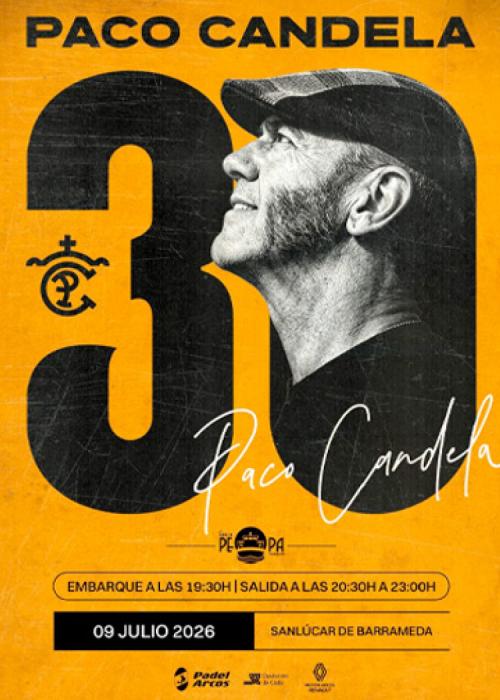 Cartel de Concierto de Paco Candela en Sanlúcar de Barrameda