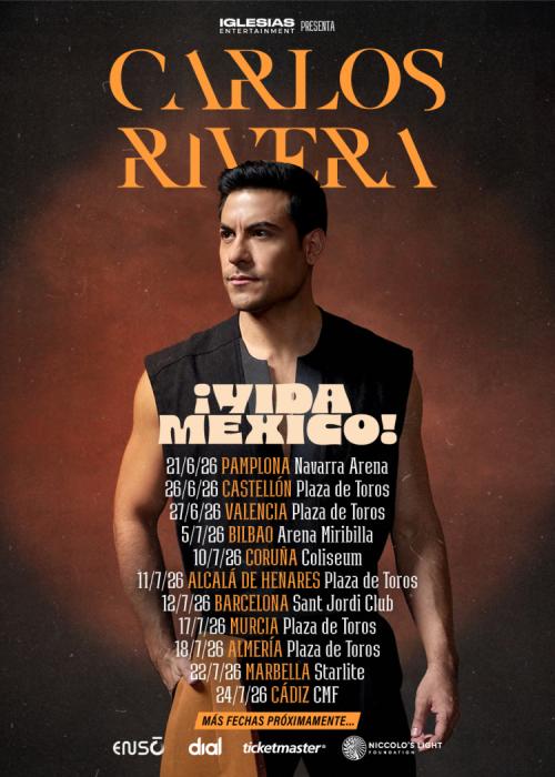 Cartel de Concierto de Carlos Rivera en Castellón