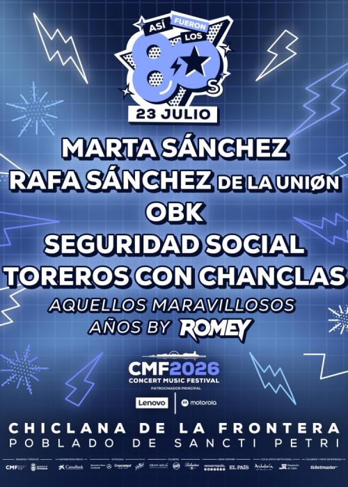 Cartel de Así Fueron los 80 en Chiclana de la Frontera