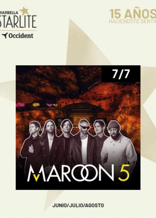 Cartel de Concierto de Maroon 5 en Marbella