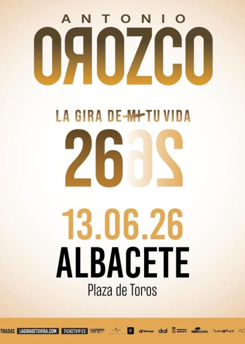 Cartel de Concierto de Antonio Orozco en Albacete