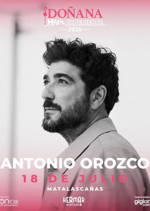 Cartel de Concierto de Antonio Orozco en Matalascañas - Huelva