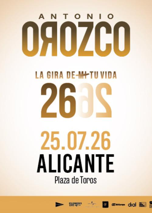 Cartel de Concierto de Antonio Orozco en Alicante