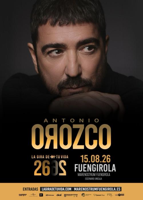 Cartel de Concierto de Antonio Orozco en Fuengirola