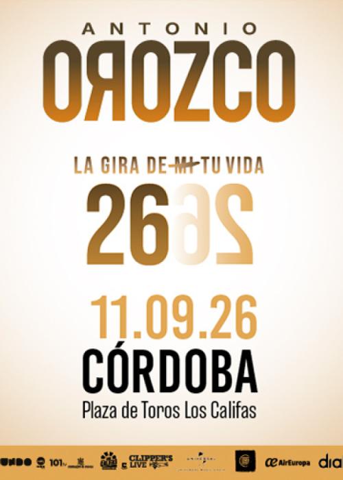 Cartel de Concierto de Antonio Orozco en Córdoba