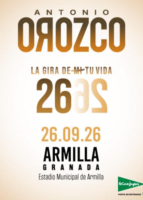 Cartel de Concierto de Antonio Orozco en Armilla - Granada