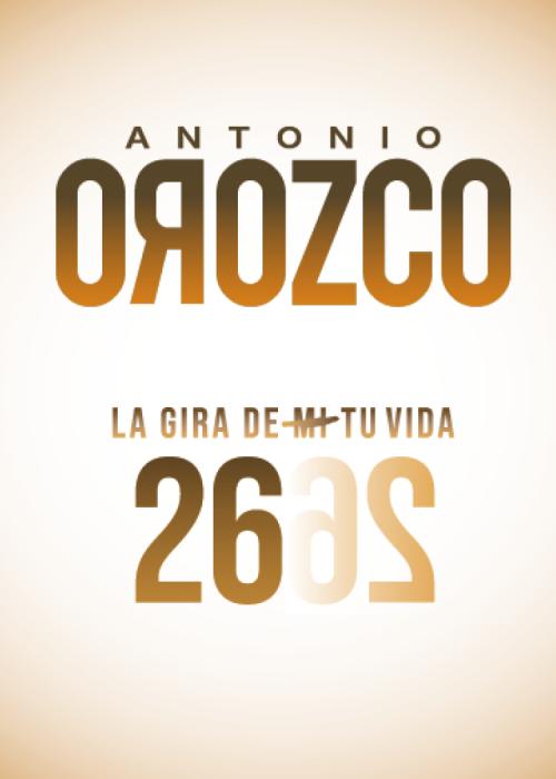 Cartel de Concierto de Antonio Orozco en Tarragona