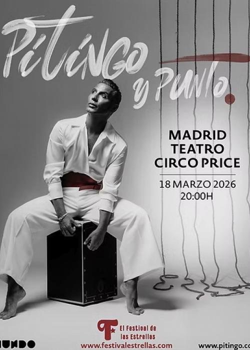 Cartel de Concierto de Pitingo en Madrid