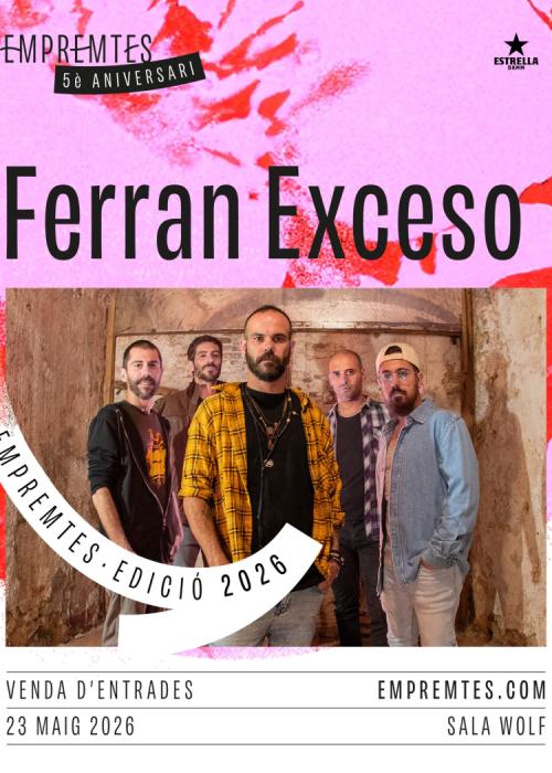 Cartel de Concierto de Ferran Exceso en Barcelona