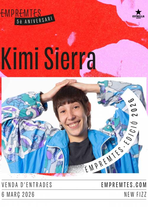 Cartel de Concierto de Kimi Sierra en Barcelona