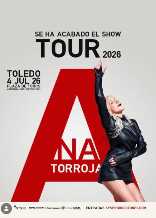 Cartel de Concierto de Ana Torroja en Toledo