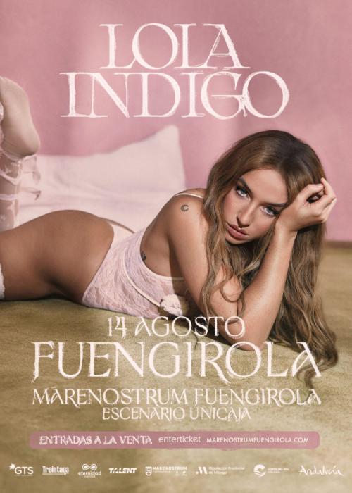 Cartel de Concierto de Lola Indigo en Fuengirola
