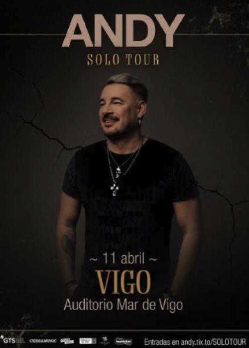 Cartel de Concierto de Andy en Vigo
