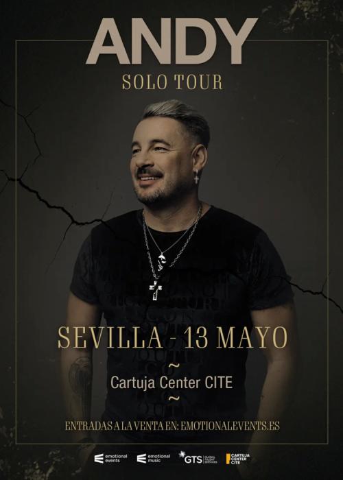 Cartel de Concierto de Andy en Sevilla