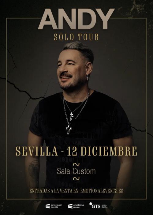Cartel de Concierto de Andy en Sevilla