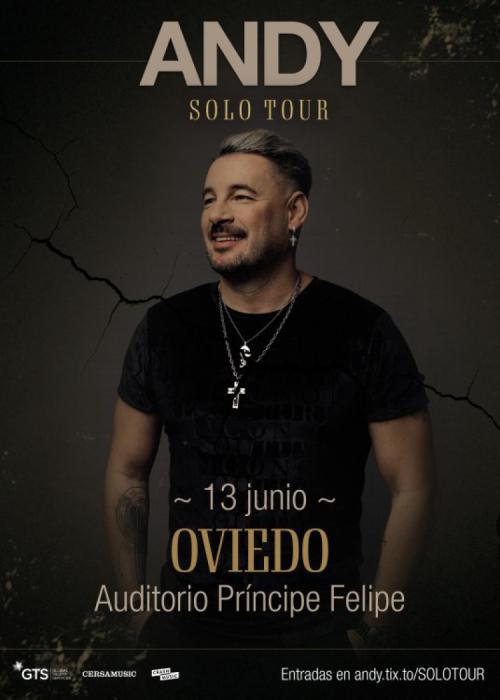 Cartel de Concierto de Andy en Oviedo