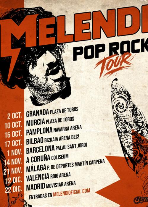 Cartel de Concierto de Melendi en Madrid (Tercera Fecha)